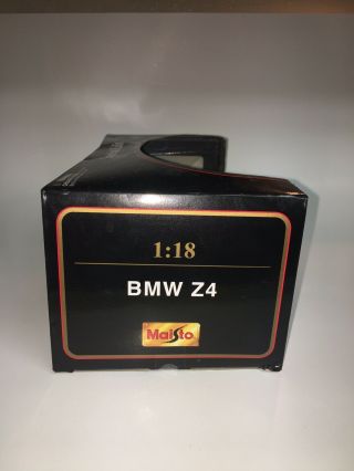 Maisto Special Edition BMW Z4 Metal Die - Cast 1:18 Open Box 2