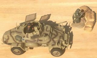 21st Century Toys Ultimate Soldier 1:32 Wwii German Sdkfz.  222 Armored Car