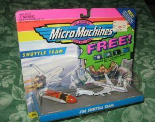 36 Shuttle Team U.  S.  Space Program Micro Machines Galoob Miniature W/bonus