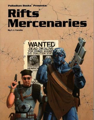 Rifts Mercenaries: A Giant Sourcebook For Rifts 1994 1st Printing Rpg Game