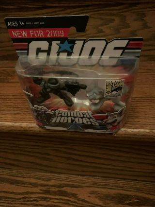 2008 Sdcc Exclusive Hasbro Combat Heroes G.  I.  Joe Snake Eyes W/ Timber The Wolf