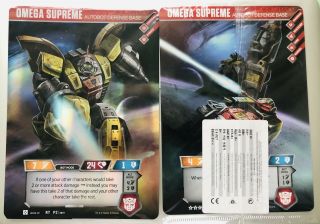 Giant Transformers Omega Supreme Autobot Tcg Card Loot Crate