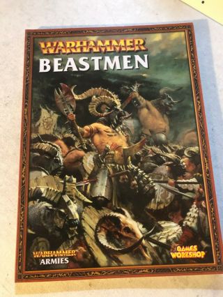 Warhammer Beastmen 8th Edition Army Book Soft Cover Rulebook Beasts Of Chaos