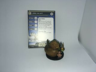 Star Wars Miniatures Jabba The Hutt Rebel Storm Very Rare Mini
