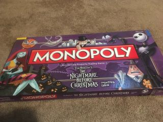 Monopoly The Nightmare Before Christmas Board Game Almost Complete
