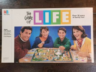 The Game Of Life Vintage 1991 Milton Bradley Board Game Pegs Complete Set