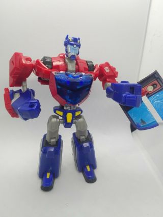 Transformers Animated Deluxe Class Cybertron Mode Optimus Prime - Loose