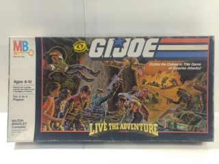 Milton Bradley G.  I.  Joe Live The Adventure 1988 Board Game 4721 Gm632