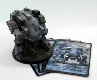 At - 43 28mm Una Fire Toad 01 W/ Light Laser Cannon Rackham With Cards