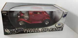 1:18 Hot Wheels Hall Of Fame 32 Ford Red Limited Edition