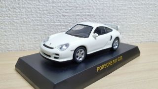 1/64 Kyosho PORSCHE 911 GT2 WHITE diecast car model 2