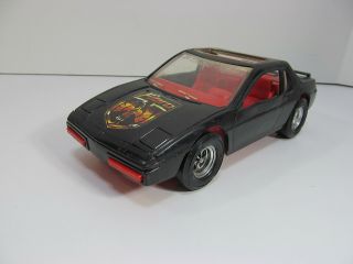 Vintage 1980s Tootsietoy Pontiac Fiero 2m4 Plastic Toy Car Black / Red Usa Made