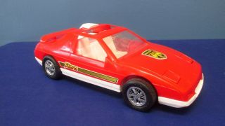 Processed Plastic Pontiac Fiero 1980s Plastic Toy Car Pop - Up Headlights