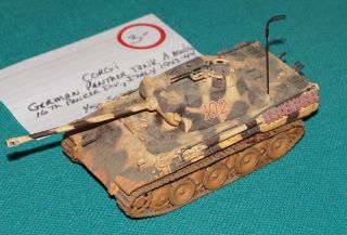 German Wwii Pz.  Kpfw.  V Panther Ausf A Corgi 1/50 Diecast Tank Italy 1943 1944.