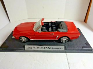 Motor Max 1964 1/2 Red Mustang Convertible In 1/18 Scale