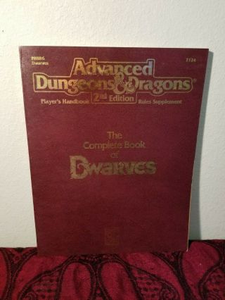 Ad&d The Complete Book Of Dwarves - Tsr