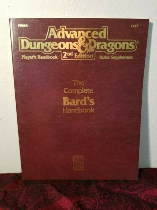 Ad&d The Complete Bard 
