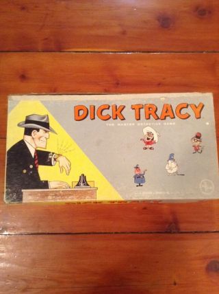 1962 Dick Tracy Vintage Board Game / Selchow & Righter Co.  Vintage Box