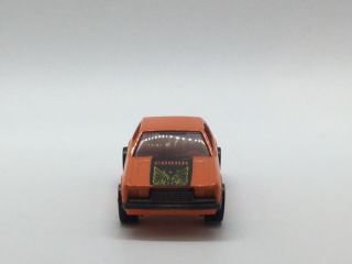 1979 Hotwheels Turbo Mustang Cobra Orange Made In Hong Kong 1/64 Scale 6