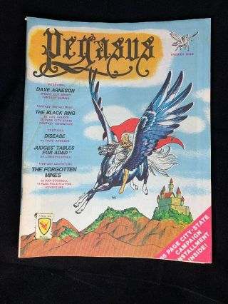 Pegasus A Judges Guild Publication Premier Issue D&d Sci - Fi Fantasy 1981