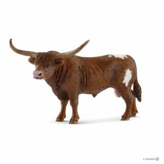 Schleich Texas Longhorn Bull Farm Life Figure Toy Figure 13866