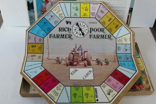 Vintage Rich Farmer Poor Farmer Board Game Farming Mclay Games Manuals 4