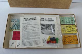 Vintage Rich Farmer Poor Farmer Board Game Farming Mclay Games Manuals 5