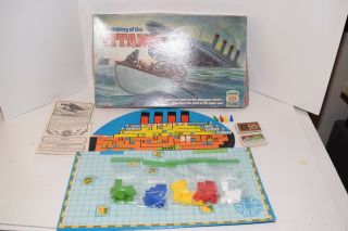 Vintage 1976 Ideal Toy Co.  The Sinking Of The Titanic Board Game