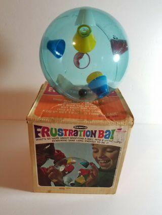 Thriftchi - Vtg Vintage Game - Frustration Ball By Remco W Box 1969