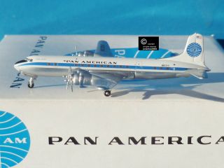 Aeroclassics Pan Am Douglas Dc - 6b 1:400 Scale Model Diecast Aircraft.