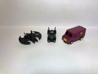 Micro Machines Batman Batmobile Batwing Joker Van 1989 Vintage Ertl Vg Dc Comics