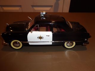MIRA Solido 1:18 Die Cast 1949 Ford Police Collectible Coupe Car 2