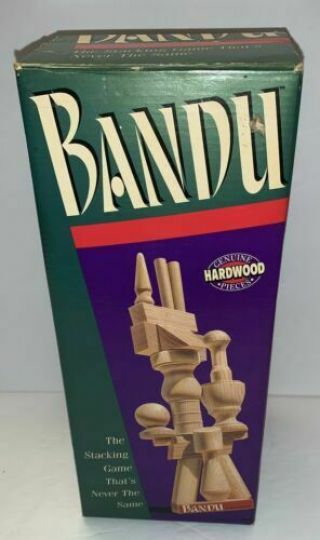 Bandu Stacking Game 1991 Complete Milton Bradley Family Strategy - 100 Complete