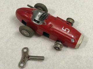 Vintage Schuco Micro Racer 5 Mercedes Car Made Western Germany With Key 1043