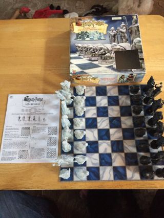 Harry Potter Wizard Chess Set 2002 Mattel 43533 100 Complete Board Game W/ Box