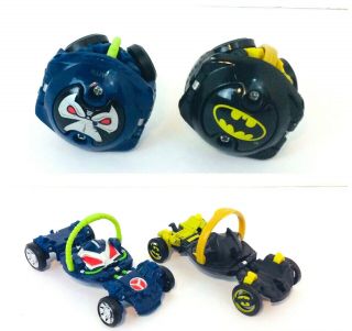 Hot Wheels Ballistiks Bane And Batman Batmobile Transforming Ball Cars Vehicle