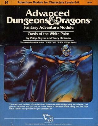 I4 Oasis Of The White Palm Vgc D&d Module Tsr Dungeons Dragons Tsr Adventure