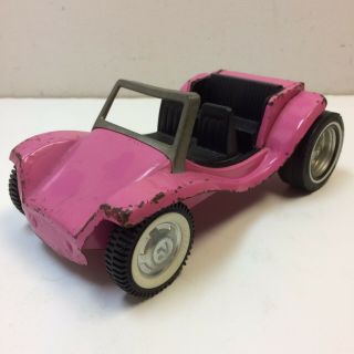 Vtg‼ Nylint Pink Dune Buggy Usa Made Pressed Steel Hot Rod • Guc‼ • S/h‼