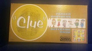 Vtg 1960 - 1963 Clue Detective Board Game Parker Bros.  100 Complete Cond.