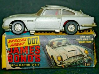 Very Old Corgi James Bond 007 Box & Old 007 Aston Martin Db5 - Rare - L@@k