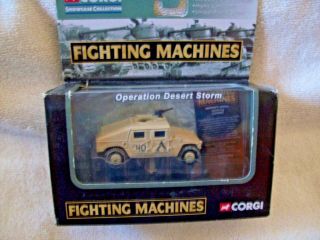 Corgi Fighting Machines Cs90087,  Hmmwv " Hummer ",  Desert Storm,  Diecast,  Vgc