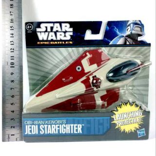 7 " Star Wars Epic Battles Obi - Wan Kenobi Jedi Starfighter Hasbro Figure Gift