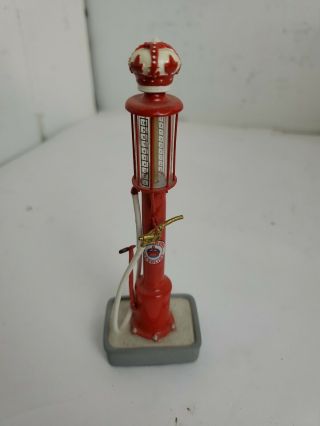 Danbury 1927 Red Crown Rush Model H Gas Pump Model Miniature 5”