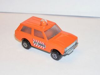 Vintage Matchbox Superfast 20 Police Patrol Site Engineer Rare Orange