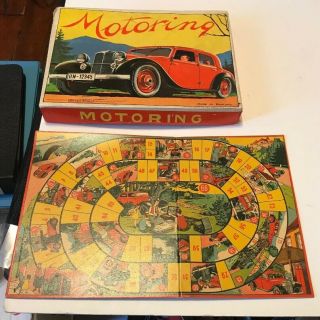 Spear’s Game 1930s Motoring Board Game Made In England
