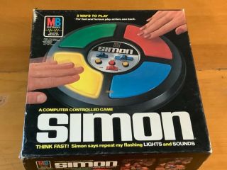 Simon Electronic Game 1986 No.  4850 - L1 By Milton Bradley - Vintage