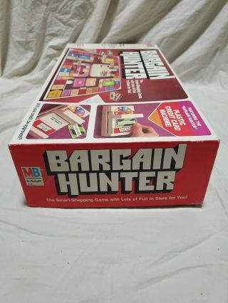 Vintage 1981 Milton Bradley Bargain Hunter Board Game 4