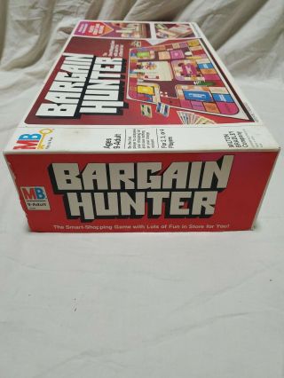 Vintage 1981 Milton Bradley Bargain Hunter Board Game 5
