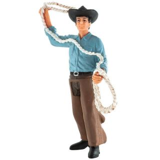 Animal Planet By Mojo Cowboy With Lasso Kids Toy Collectable Figure