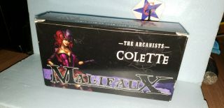 Malifaux Arcanists Colette Oop Boxset Open Metal Models Complete